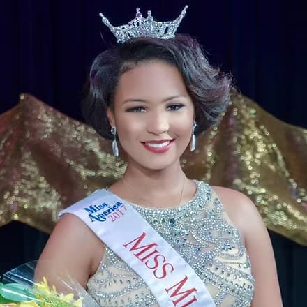 Janiah Mccray, Miss Miami Beach 2019, in formal attire.