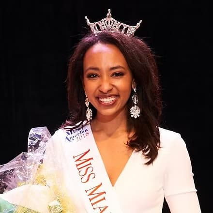 Mariluz Cook, Miss Miami Beach 2018, during crowning moment.